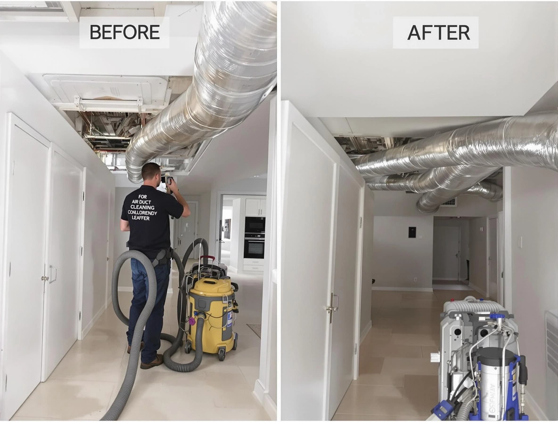 Ettrick Air Duct Cleaning professional performing thorough air duct cleaning in Ettrick