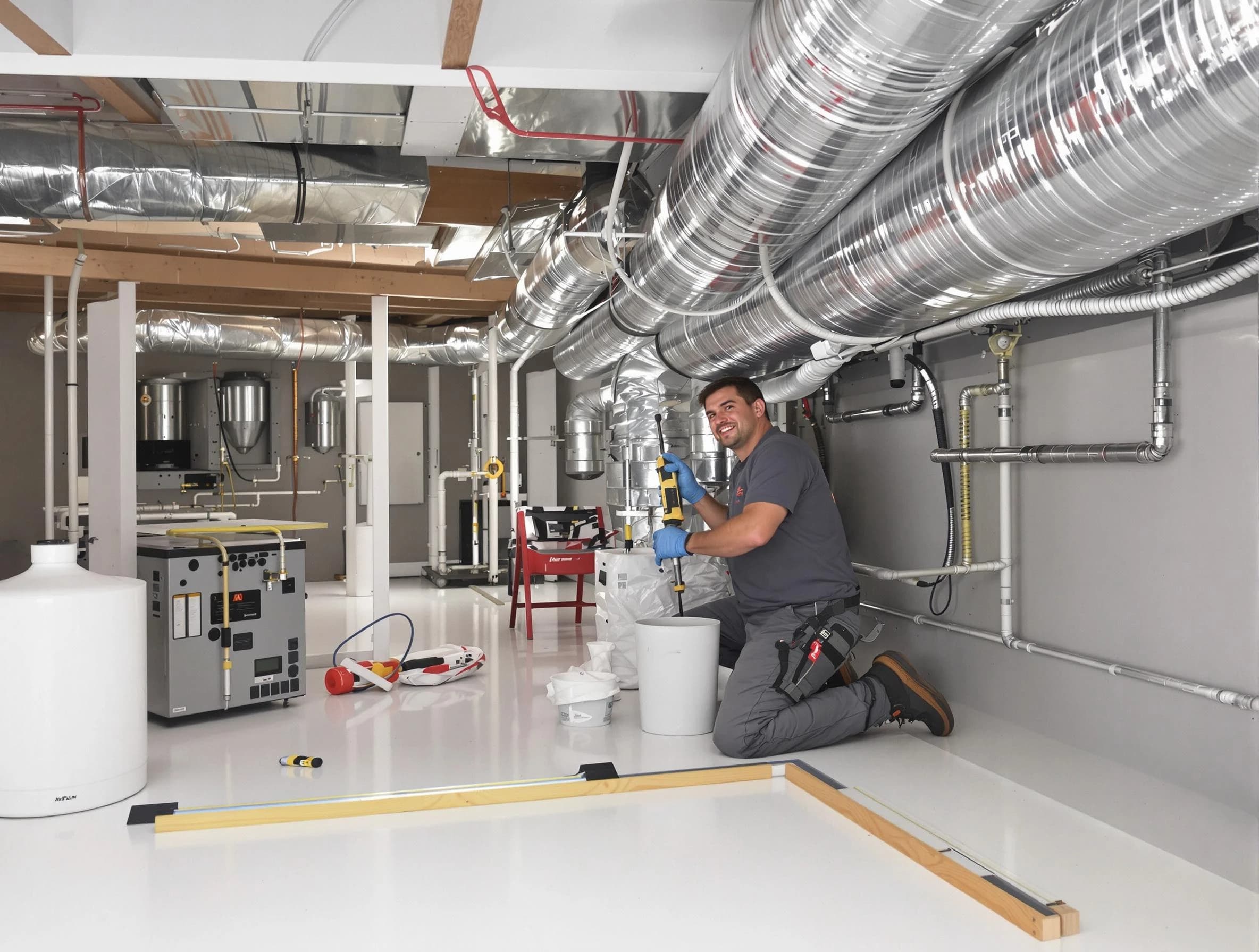 Professional duct sealing service by Ettrick Air Duct Cleaning in Ettrick