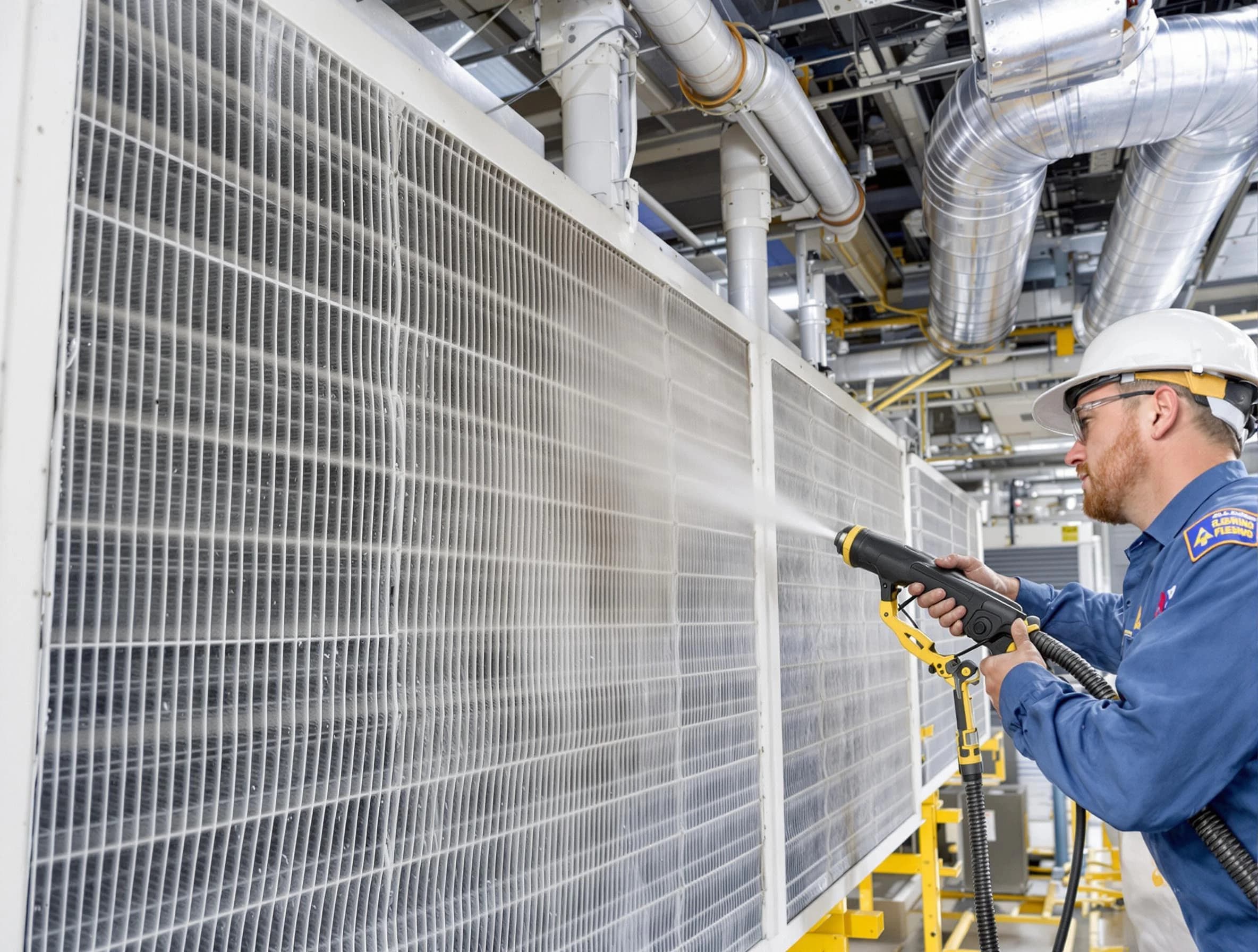 Professional commercial coil cleaning by Ettrick Air Duct Cleaning in Ettrick