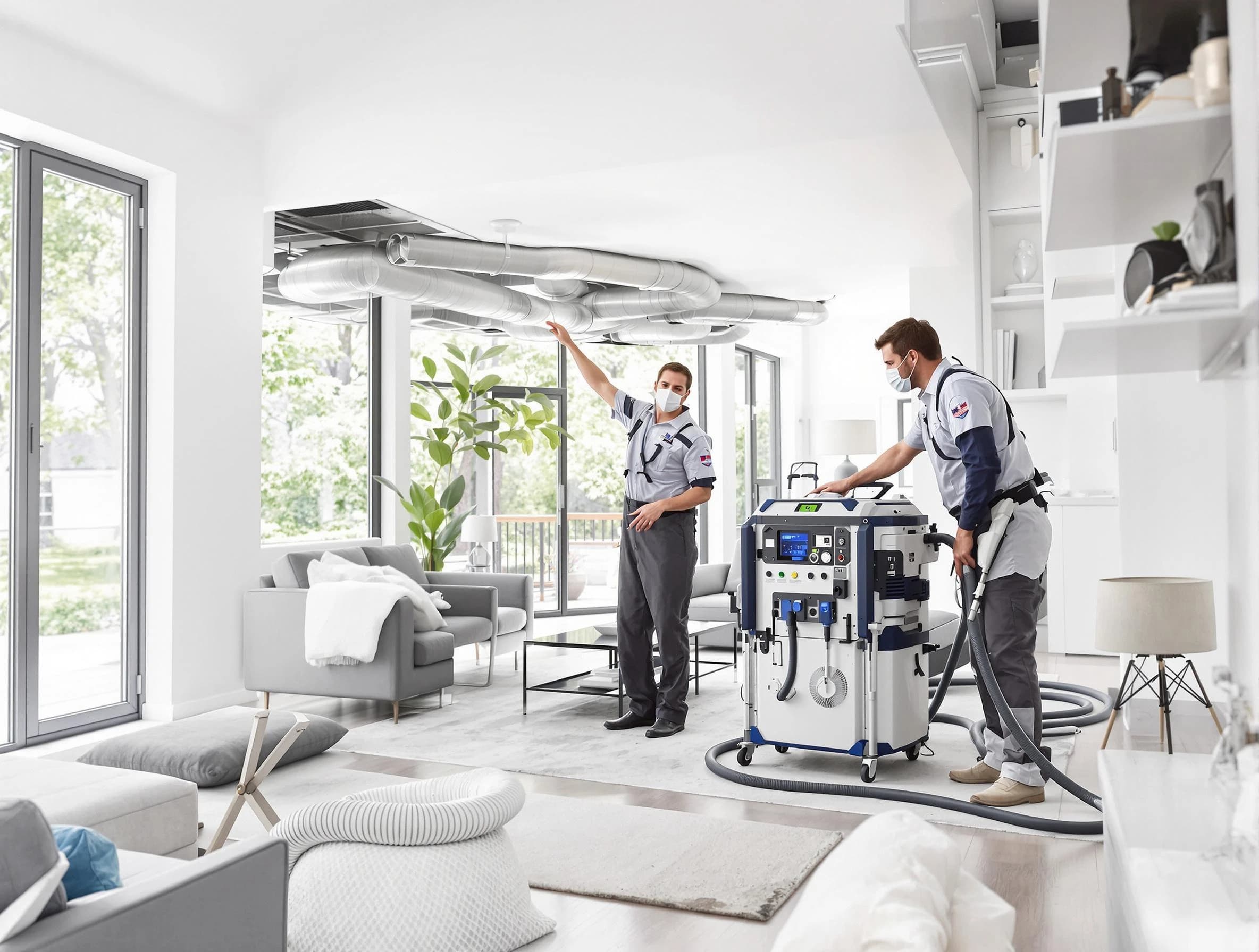 Ettrick Air Duct Cleaning professional conducting pure air duct cleaning with state-of-the-art equipment in Ettrick