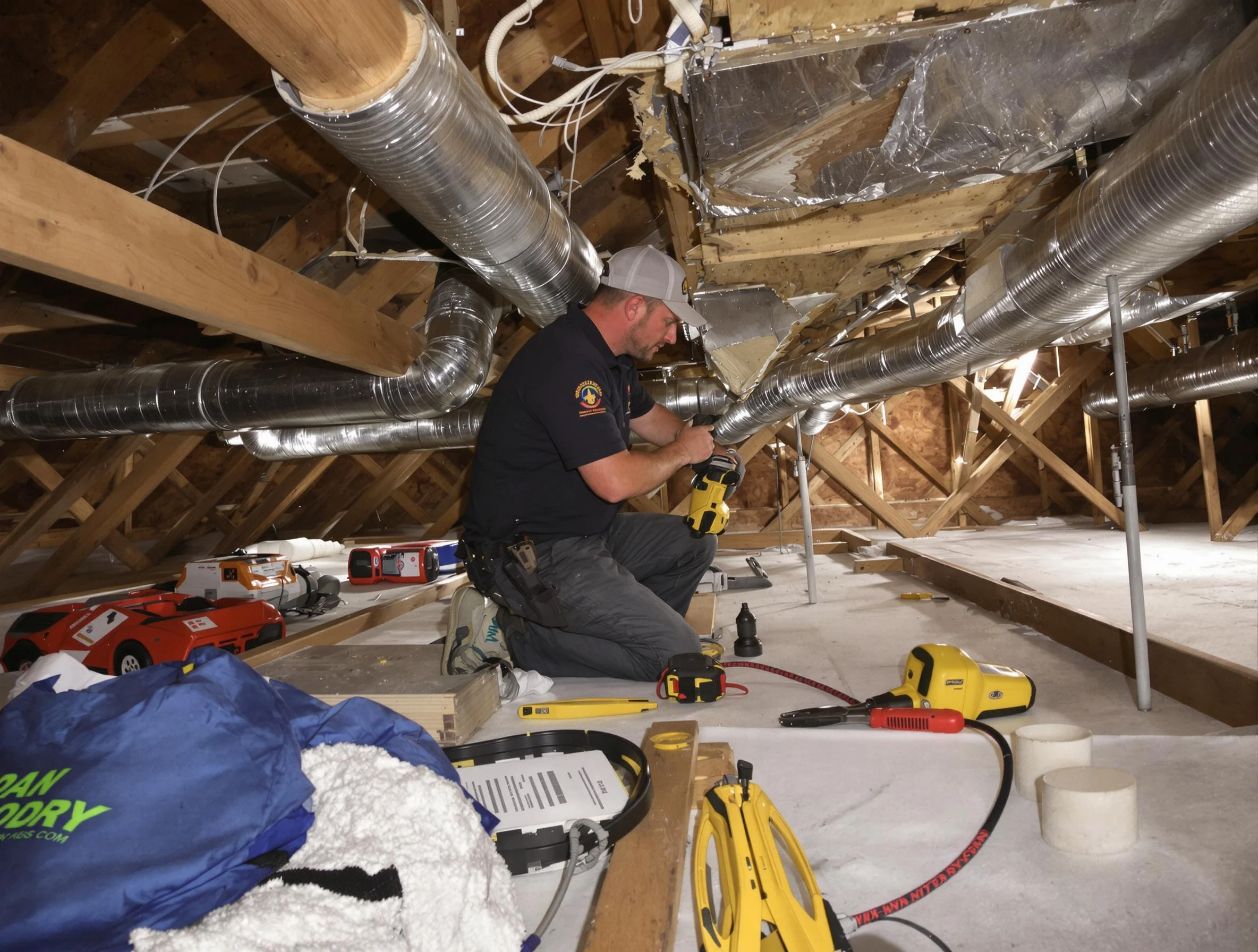 Professional air duct repair by Ettrick Air Duct Cleaning in Ettrick