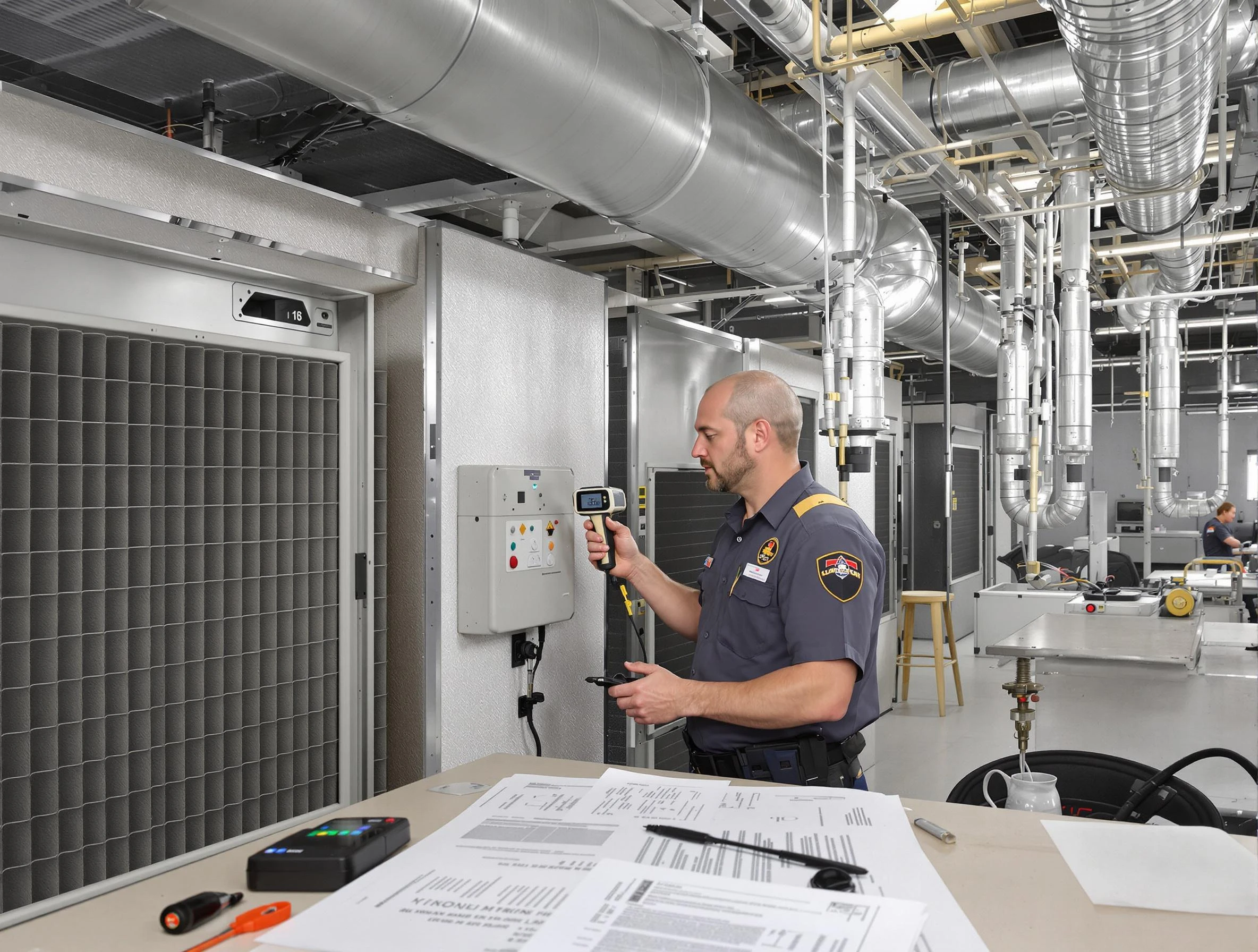 Professional filter system inspection by Ettrick Air Duct Cleaning in Ettrick